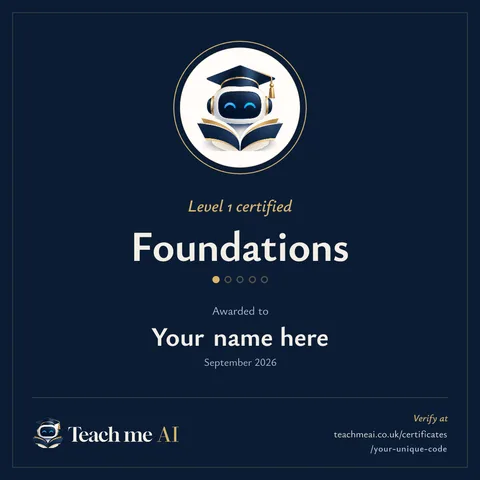 Level 1 Foundations badge