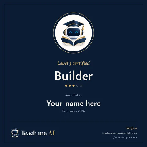 Level 3 Builder badge